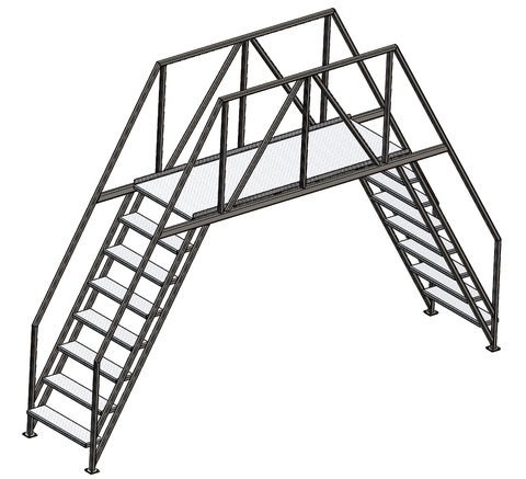 Walkover, Stairs/Ladder, Symmetrical, 1.5 in Tube