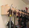 Wood Ski Rack – Handcrafted Wall Storage for Skis & Poles