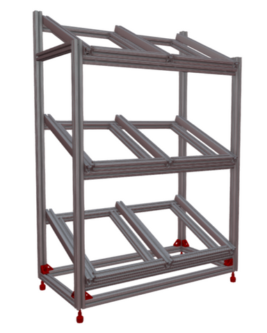 Flow Rack, T-Slot, Anti-Vibration Feet