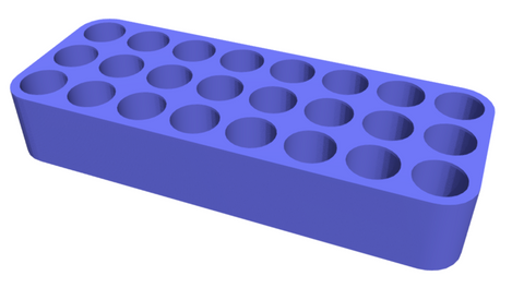 Organizer, Rectangular, Grid, Round Holes