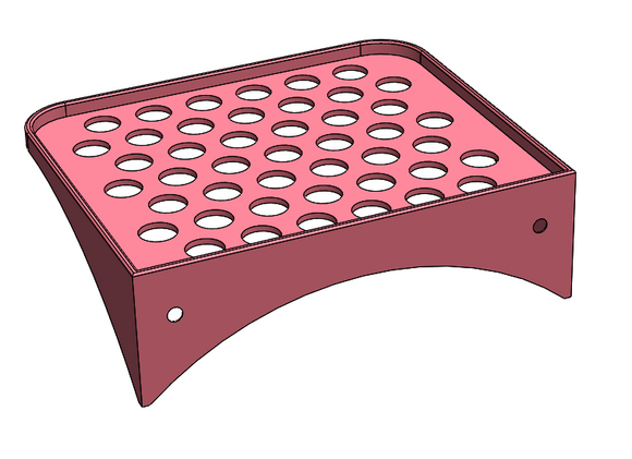 Shelf, Small, Perforated, Lip