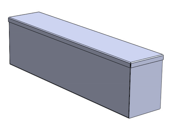 Box, Sheet Metal, Rectangular, Lift-Off Lid