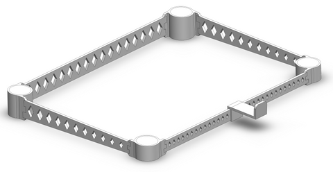 Laptop Stand, Ventilated, 3D Printable