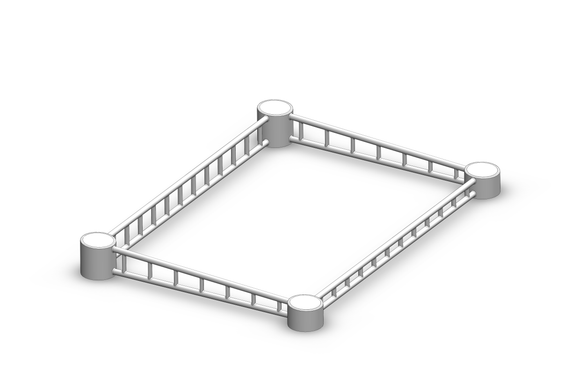 Laptop Stand, Ventilated, 3D Printable, Single Part